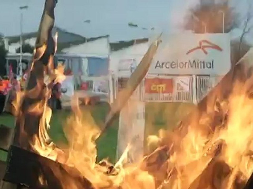 Manifestation à Arcelor Basse Indre