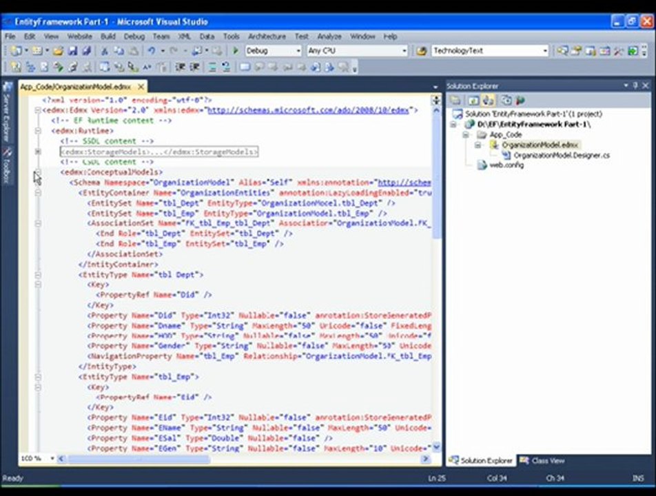 Ado.Net Entity Framework Part 1 of 15