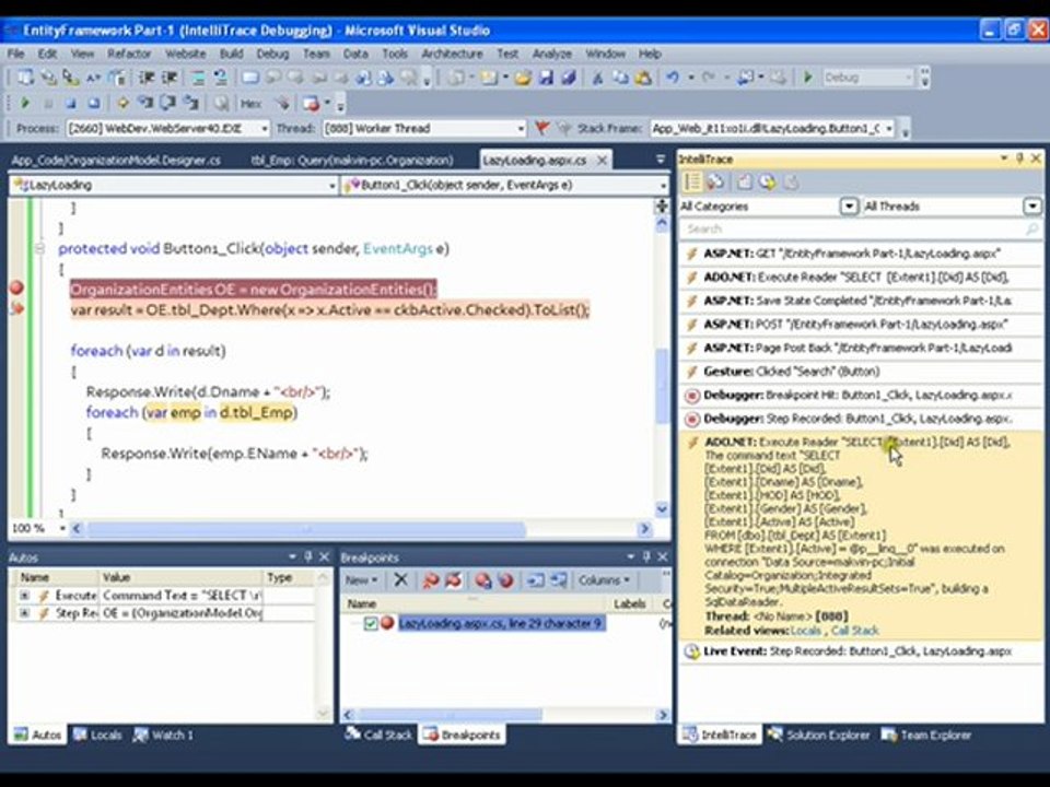 Ado.Net Entity Framework Part 14 of 15