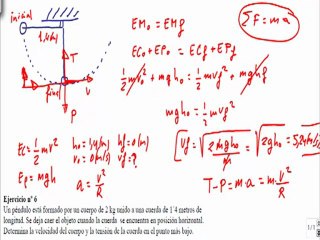 Energía y trabajo 1º Bachillerato ejercicio 6