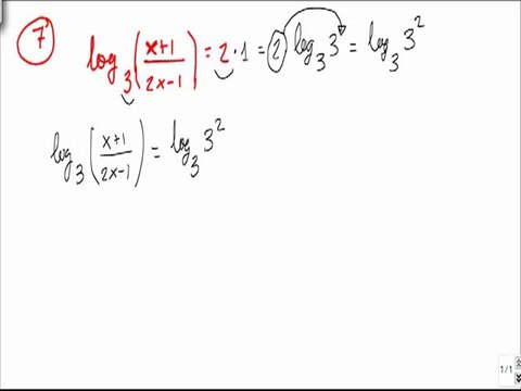 Ejercicios y problemas resueltos de ecuaciones logaritmicas problema 7
