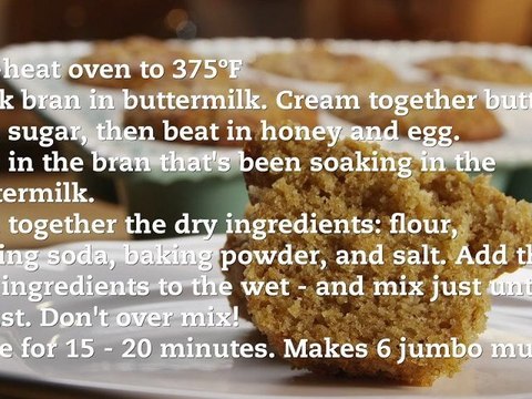 Honey Bran Muffin Recipe