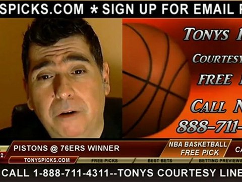 Philadelphia 76ers versus Detroit Pistons Pick Prediction NBA Pro Basketball Odds Preview 12-10-2012