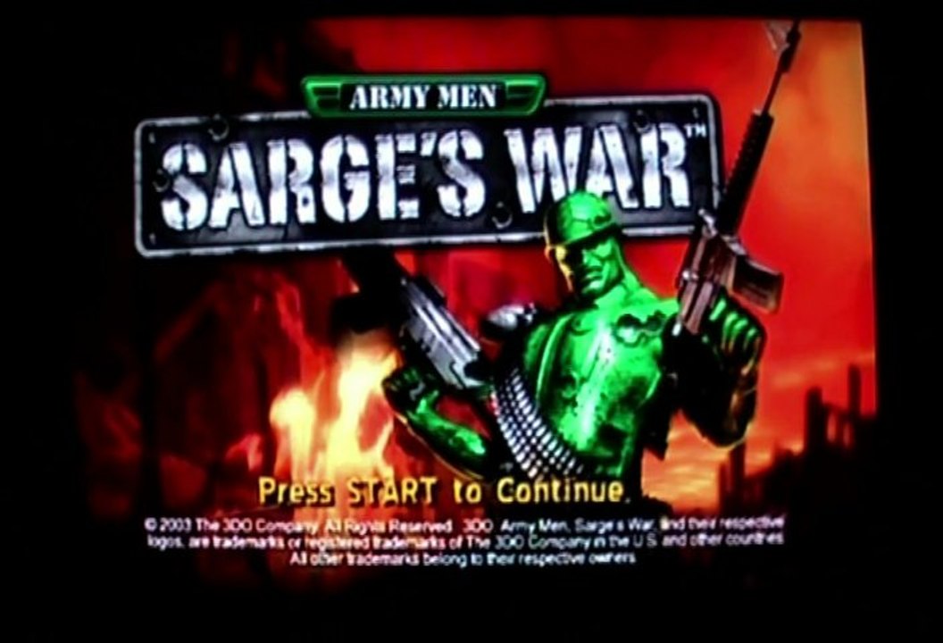 First Level - Only - Army Men : Sarge's War - Gamecube