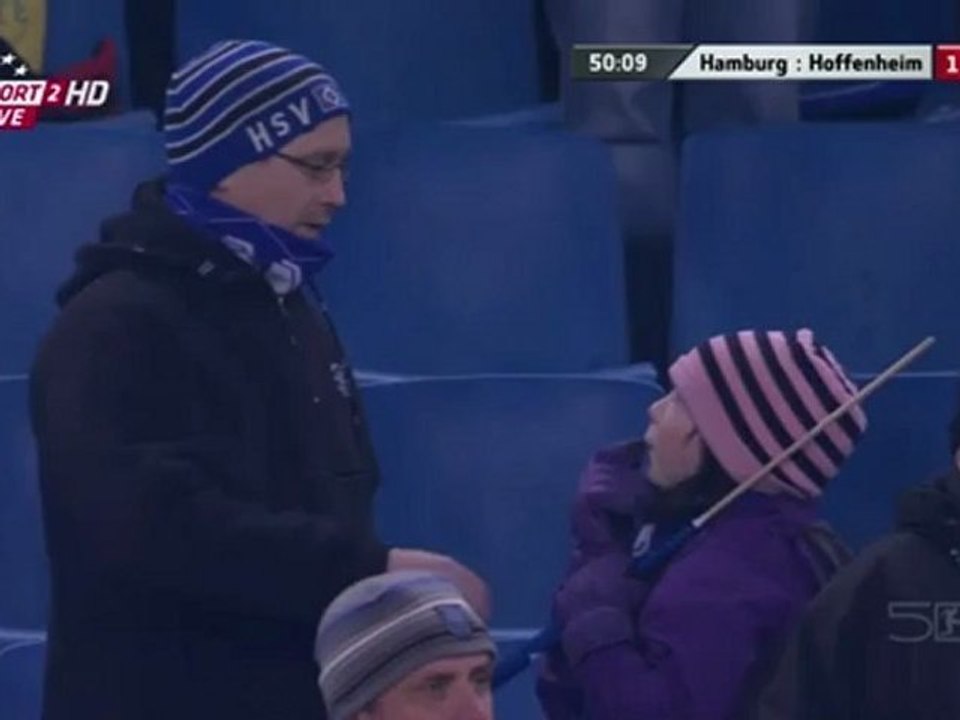 [Funny Soccer] Hamburg & Hoffeinheim dad and daughter