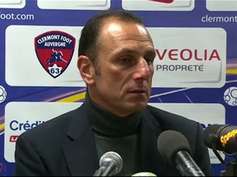 Conférence de presse Clermont Foot - FC Nantes : Régis BROUARD (CFA) - Michel DER ZAKARIAN (FCN) - saison 2012/2013