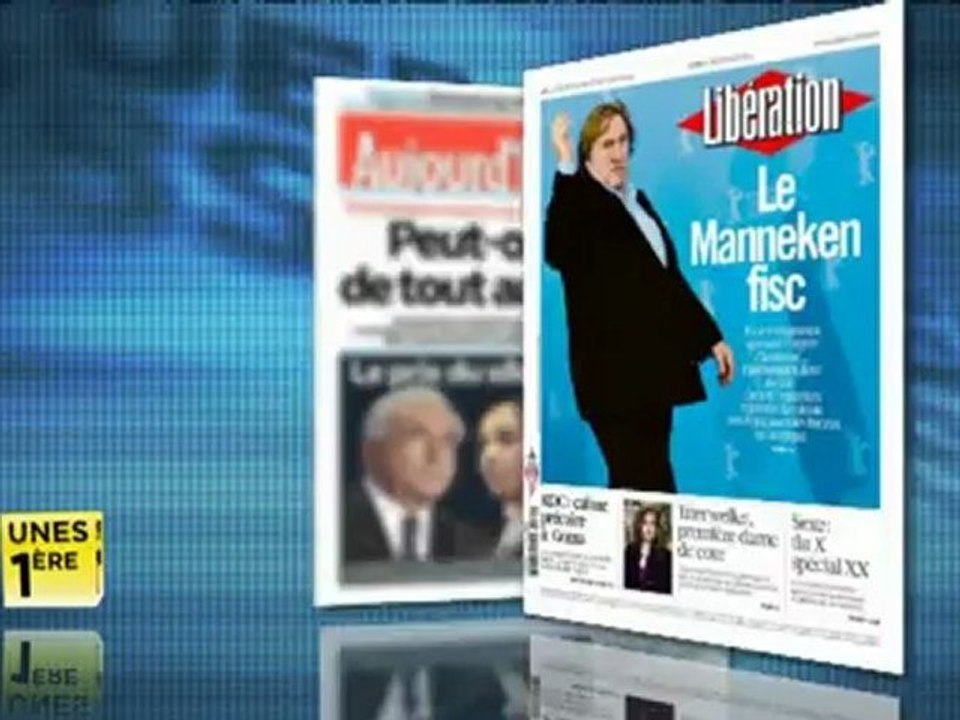 Revue de presse Unes 1ère - Mardi 11 décembre 2012