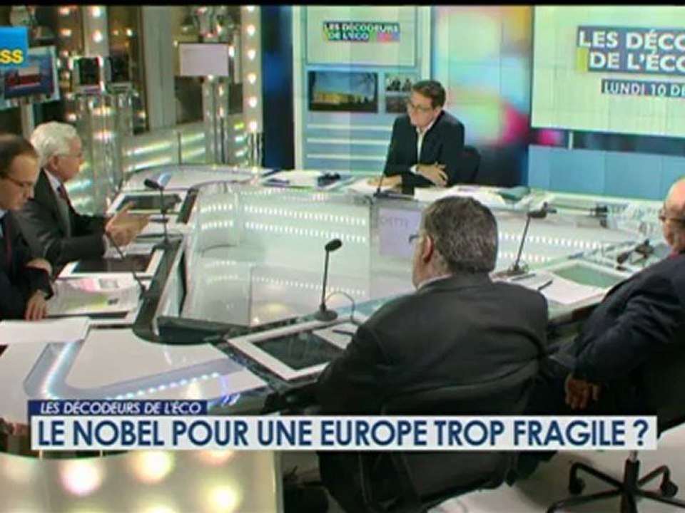 10/12 BFM : Les décodeurs de l'éco - Le Nobel pour une Europe trop fragile ? 4/5