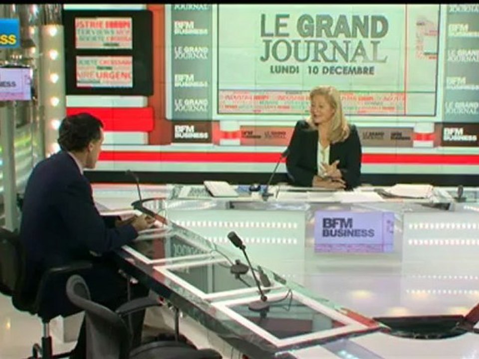 10/12 BFM : Le Grand Journal d’Hedwige Chevrillon - Henri Giscard d'Estaing et Nicole Bricq 2/4