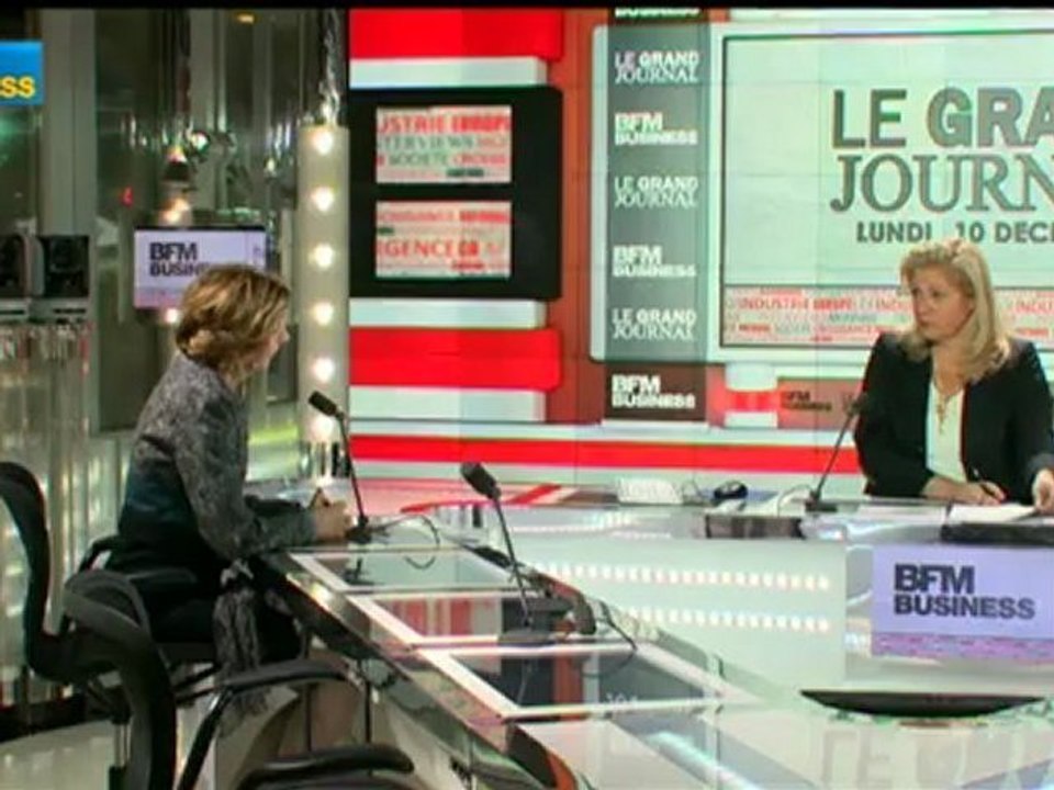 10/12 BFM : Le Grand Journal d’Hedwige Chevrillon - Henri Giscard d'Estaing et Nicole Bricq 3/4