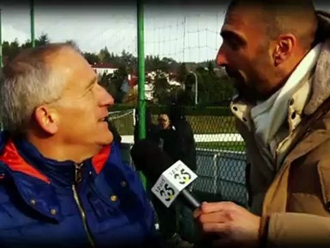 Jerome Alonzo rencontre Yves Verriere journaliste Le Progrès avant le derby ASSE / OL