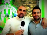 Jerome Alonzo rencontre Loic Perrin avant le derby ASSE / OL