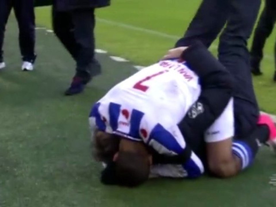 Quand Van Basten est emporté par la joie d'un ancien Caennais !