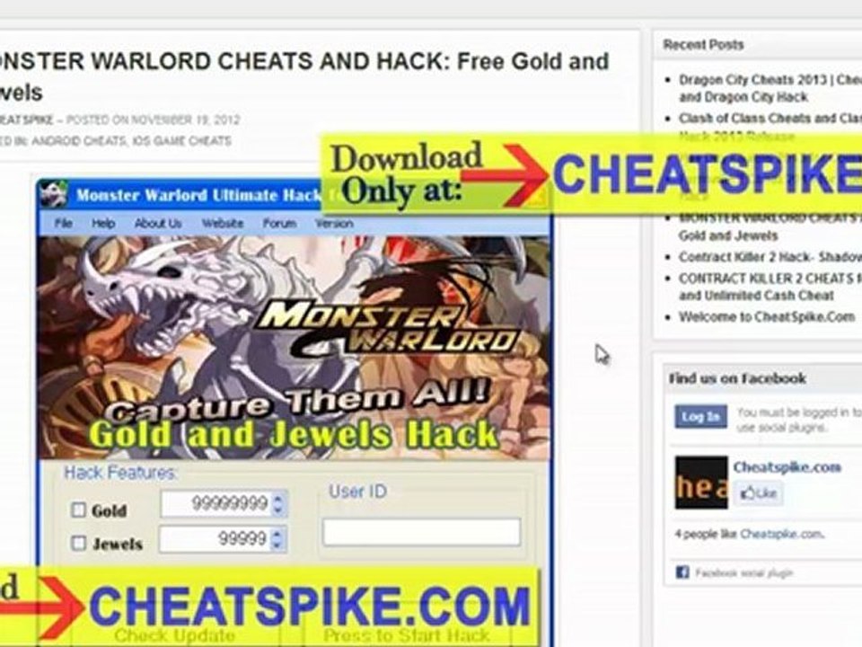 Monster Warlord Hack for unlimited Gold and Jewels - iPhone -- Functioning Monster Warlord Jewels Cheat
