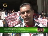 Tercerizados de Corpoelec protestan en Bolívar para exigir ingreso a la nómina fija