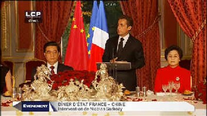 Évènements : Dîner d'Etat France-Chine