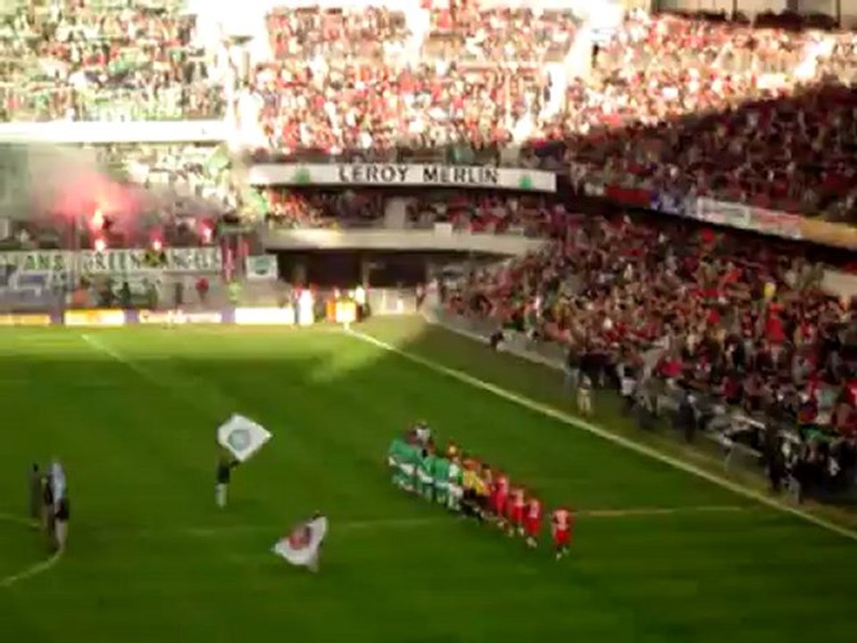 16/04/05 : SRFC-ASSE : entrée des joueurs