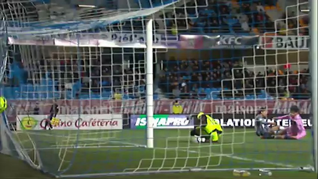But Paul LASNE (90ème) - ESTAC Troyes - AC Ajaccio (3-2) - saison 2012/2013