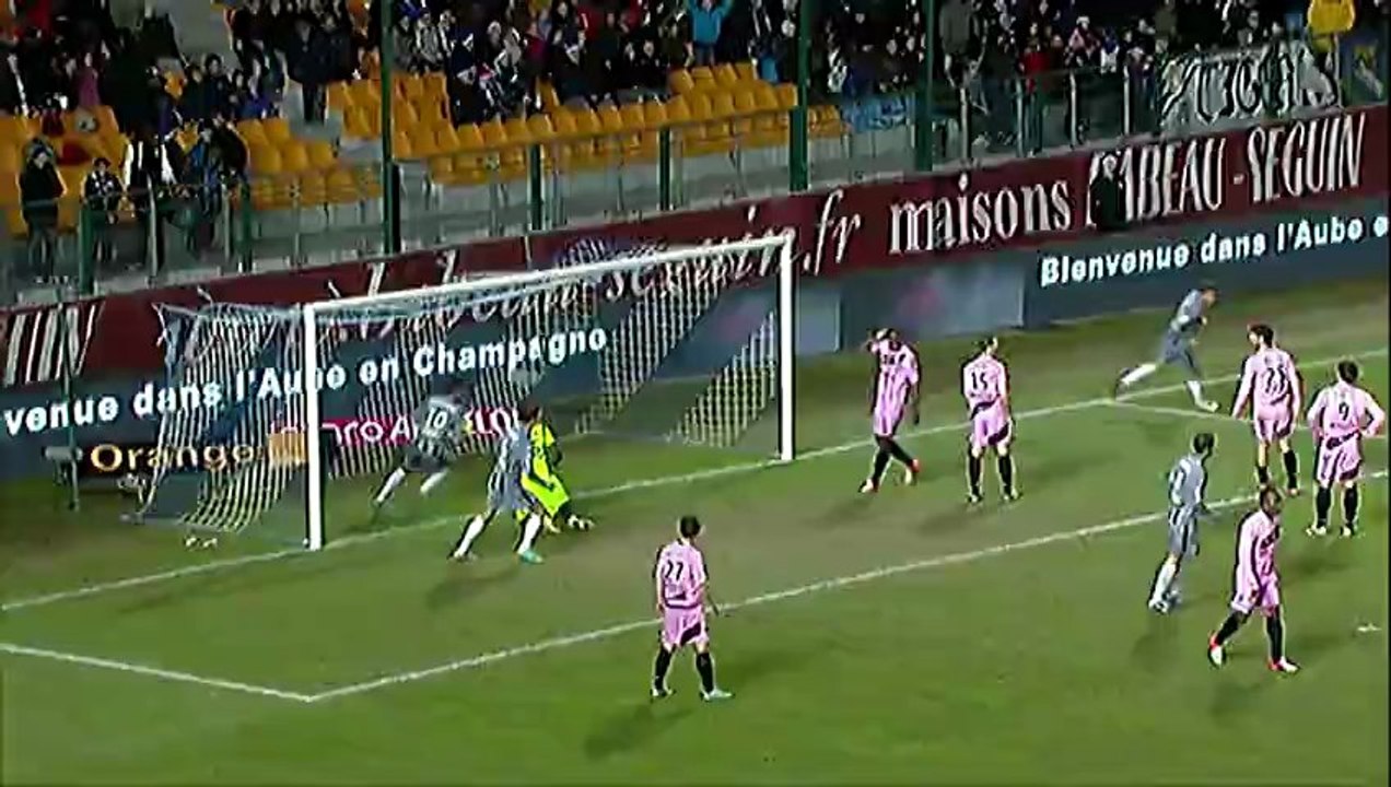 But Johan CAVALLI (90ème +3) - ESTAC Troyes - AC Ajaccio (3-2) - saison 2012/2013