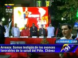 (Vídeo) Min. Arreaza desde La Habana  Pdte. Chávez está pendiente del aniversario ALBA y elecciones regionales