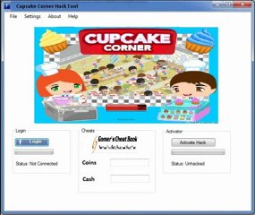 Cupcake Corner Coin & Cash Cheat Tool Download For Facebook