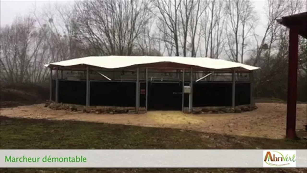 Marcheur couvert démontable pour chevaux, Abrivert