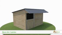 Box extérieur en clin pour cheval ou poney, Abrivert