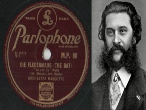 Die Fledermaus Wiener Frauen Johann Strauss Orchestra Mascotte Schellackplatte