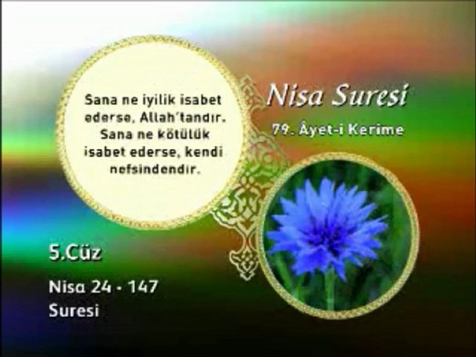 Nisa Suresi 79. Ayet-i Okunuşu ve Meali Okyay Derneği