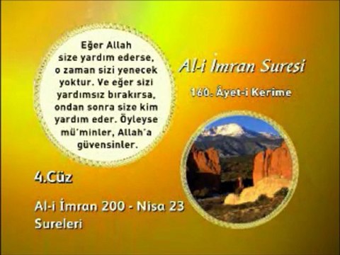Ali İmran Suresi 160. Ayet-i Okunuşu ve Meali Okyay Derneği