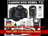 [BEST BUY] Canon EOS Rebel T3i 18.0 MP Digital SLR Camera Body & EF-S 18-55mm IS II Lens with 55-250mm IS Lens   16GB Card   Battery   Case   (2) Filters   Flash   Cleaning Kit