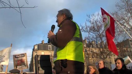 Manifestation du "Collectif contre la Tour Triangle" du 08 12 2012 _ Bertrand Sauzay, Président ADHAPE suite