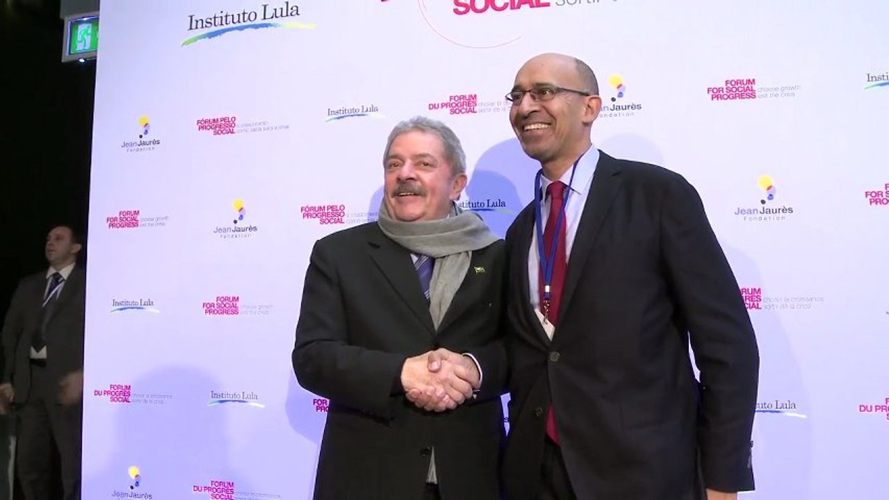 Rencontre entre Harlem Désir et l’ancien président brésilien Luiz Inácio Lula da Silva