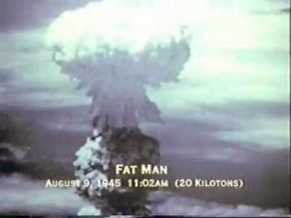 Нагасаки. Взрыв - Fat Man 20 килотонн - Съемки с самолёта