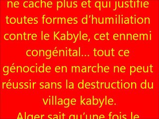 Complot à l'algérienne contre la kabylie..