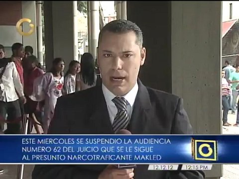 Suspenden la audiencia 62 del juicio a Walid Makled