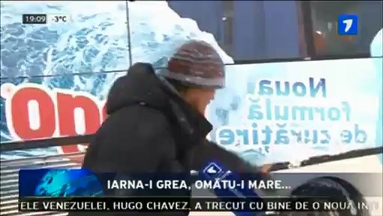 Un berbec blocat în drum