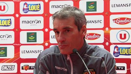 Conférence de presse Le Mans FC - GFC Ajaccio : Denis ZANKO (LEMANS) - Jean-Michel  CAVALLI (GFCA) - saison 2012/2013