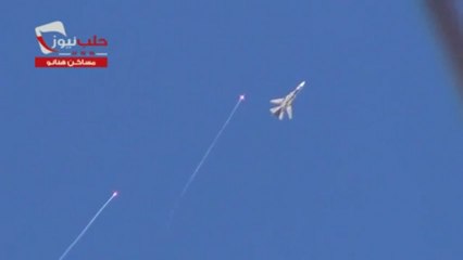 Syrian Army Su-24 in Action over Homs