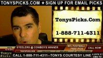 Pittsburgh Steelers versus Dallas Cowboys NFL Pro Football Pick 12-16-2012