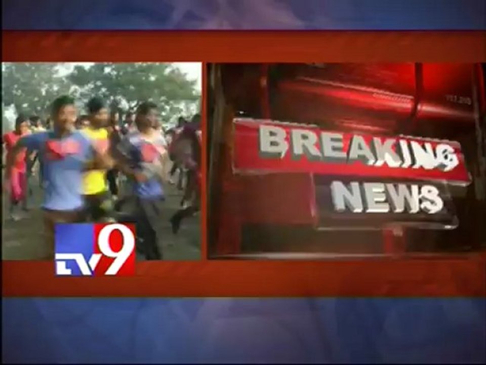 Constable recruitment candidates faint while running