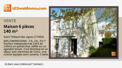 A vendre - maison - Saint Thibault des vignes (77400) - 6 pi