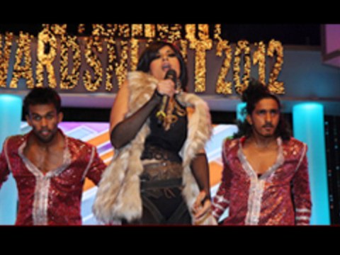 Aiysha Saagar Performing We Found Love At Bright Awards Night 2012