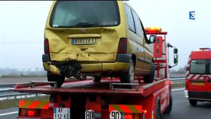 La Mayenne sous le verglas