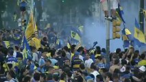 Argentina riots: Boca Juniors fans clash with police