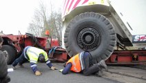 MESVRES : Convoi exceptionnel bloqué sur le passage à niveau