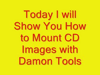 Mount CD Images With Damon Tools