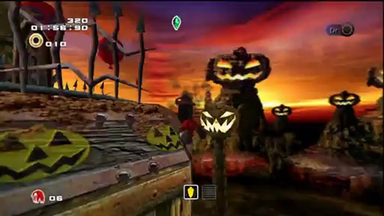 Sonic Adventure 2 Battle - Hero - Knuckles : Pumpkin Hill - Mission 1 : Trouve 3 morceaux de la Master Emerald !