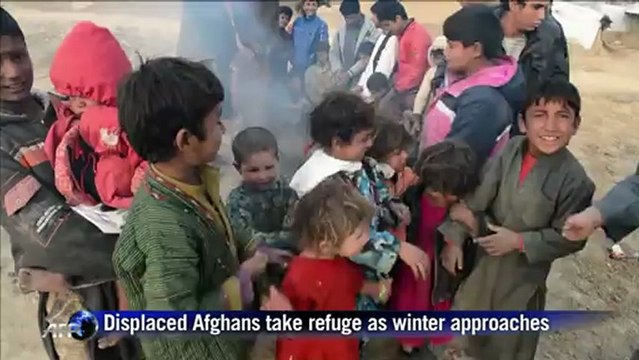Displaced Afghans take refuge as winter approaches