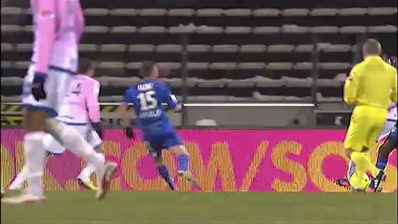 But Cédric BARBOSA (30ème) - Evian TG FC - ESTAC Troyes (2-0) - saison 2012/2013